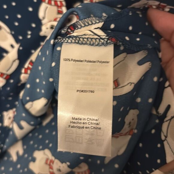 ModCloth Women holiday winter Blouse polar bears snow festive novelty top XL NWT - Picture 8 of 11